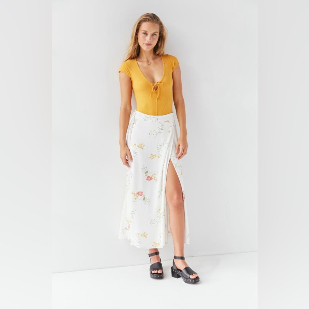 Urban Outfitters Capulet Thea Wrap Midi Skirt Size M